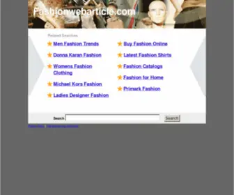 Fashionwebarticle.com(Fashion Web Article) Screenshot