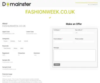 Fashionweek.co.uk(Fashion Week) Screenshot