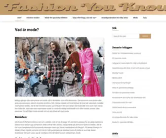Fashionyouknow.se(Fashion You Know) Screenshot