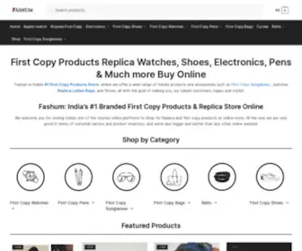 Fashum.net(First Copy Products Online Store To Shop 1st Copy In India) Screenshot