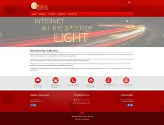 Faskinex.com(Fiber Optic Internet and Phone Service) Screenshot