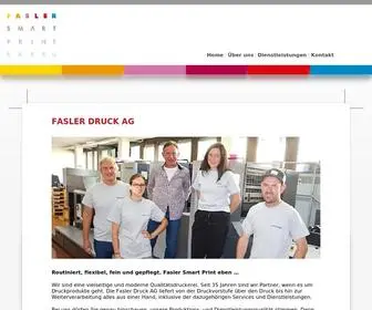 Faslerdruck.ch(Fasler Druck AG) Screenshot