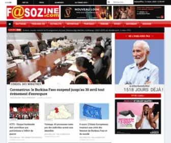 Fasozine.com(Fasozine) Screenshot