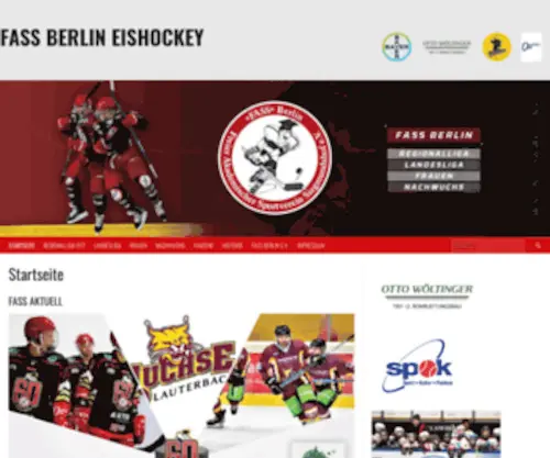 Fass-Berlin.de(FASS Berlin Eishockey) Screenshot