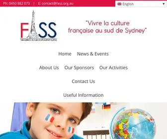 Fass.org.au(Francophone Association of Southern Sydney) Screenshot