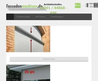 Fassadenmarkisen.de(Als Blendschutz) Screenshot