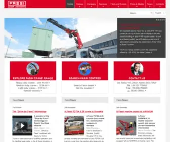 Fassi.com(Loader cranes manufacturer sinceFassi Crane) Screenshot