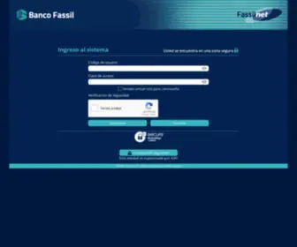 Fassilnet.com.bo(Banco Fassil S.A) Screenshot