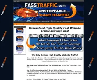 Fasstraffic.com(Guaranteed Fast Web Traffic) Screenshot