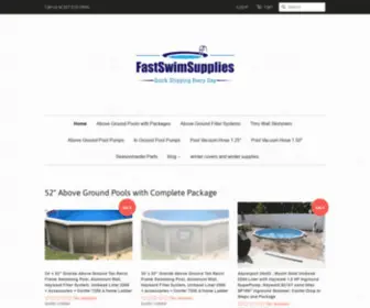 Fast-Swim-Supplies.com(Above Ground Swimming Pools) Screenshot