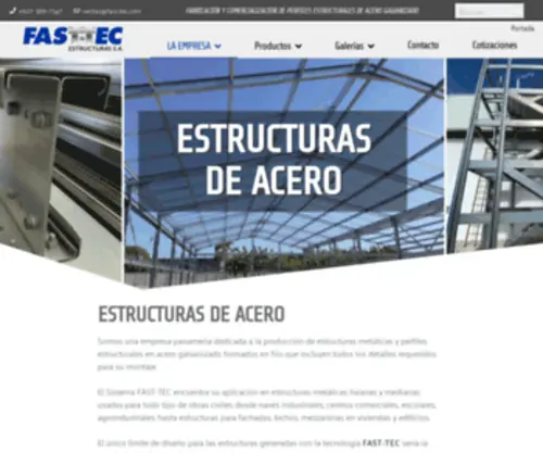 Fast-TEC.com(Estructuras de acero) Screenshot