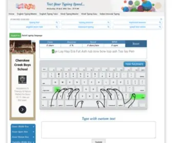 Fast-Typing.com(ENGLISH typing speed test) Screenshot