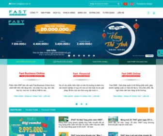 Fast.com.vn(Trang chủ công ty FAST. FAST chuyên cung cấp các giải pháp cho doanh nghiệp như) Screenshot
