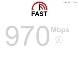 Fast.com(Internet Speed Test) Screenshot