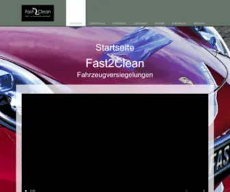 Fast2Clean.de(Startseite Fast2Clean Spiesen) Screenshot