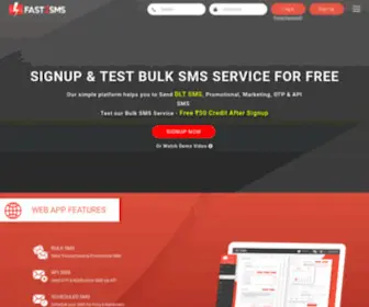 Fast2SMS.com(Bulk SMS Service Provider In India. Fast2SMS) Screenshot
