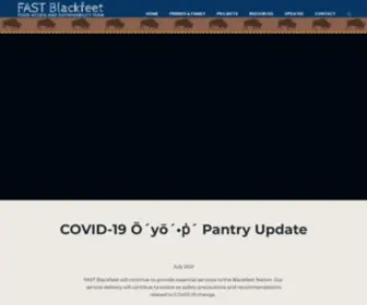 Fastblackfeet.org(Food Access and Sustainability Team) Screenshot