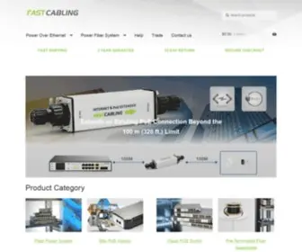 Fastcabling.com(Complete power solution for your network) Screenshot