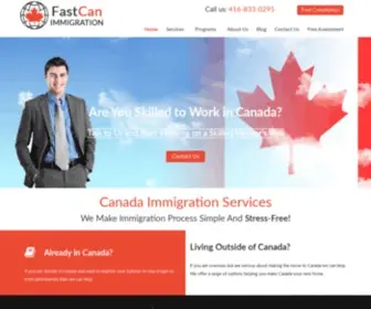 Fastcanimmigration.ca(Fastcan Immigration) Screenshot