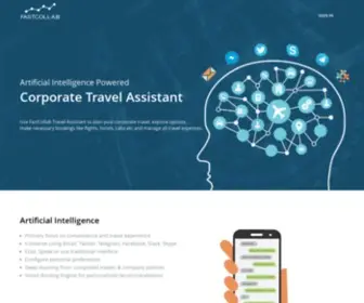Fastcollab.com(AI Powered Corporate Travel) Screenshot
