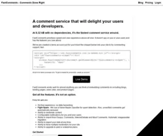 Fastcomments.com(Commenting Done Right) Screenshot