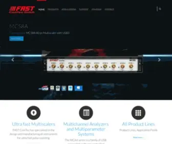 Fastcomtec.com(FAST ComTec Home) Screenshot