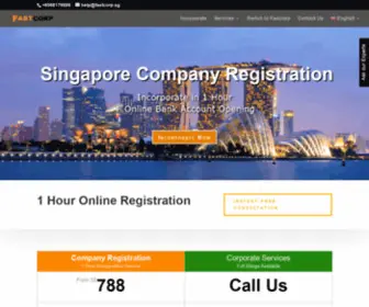 Fastcorp.sg(Your Path to Singapore Company Registration) Screenshot