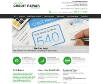 Fastcreditrepaircompany.com(Fast Credit Repair & Debt Settlement) Screenshot