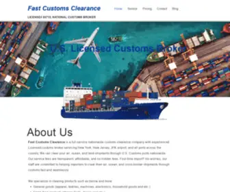 Fastcustomsclearance.com(Fast Customs Clearance) Screenshot