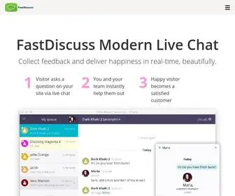 Fastdiscuss.com(FastDiscuss live chat software) Screenshot