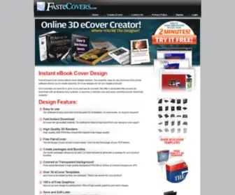 Fastecovers.com(3D eCover Design Online) Screenshot