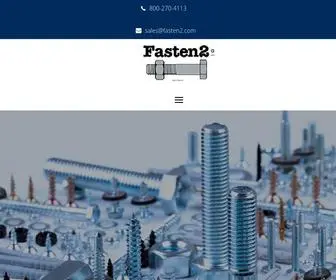 Fasten2.com(Fastener Distributor) Screenshot