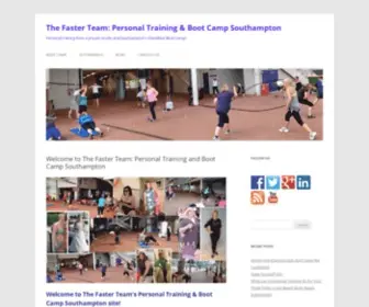 Fasterpt.com(Faster Personal Training and Boot Camp Southampton) Screenshot