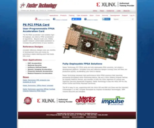 Fastertechnology.com(FPGA Solutions) Screenshot