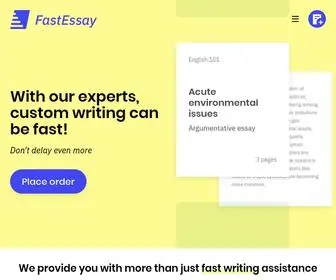 Fastessay.net(Fast Essay Writing Service) Screenshot