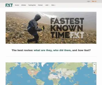 Fastestknowntime.com(The best routes) Screenshot