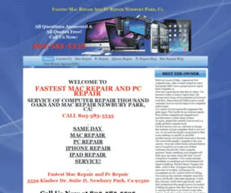 FastestmacPcrepair.com(Mac Repair and Pc Repair Newbury park) Screenshot