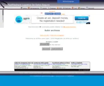 Fastfileshare.com.ar(Fastfileshare Logistica De Datos La Forma Mas Facil De Subir y Compartir Tus Archivos) Screenshot