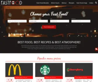 Fastfoodinusa.com(Fast Food Price List) Screenshot