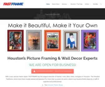 Fastframehouston.com(Custom Picture Framing) Screenshot