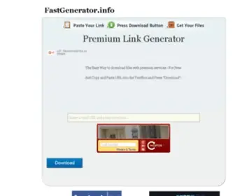 Fastgenerator.info(Premium Link Generator) Screenshot