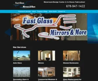 Fastglassmirrorsandmore.com(Glass in Kennesaw GA) Screenshot