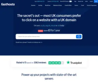 Fasthosts.com(Domains, Servers, Websites and Email made simple) Screenshot