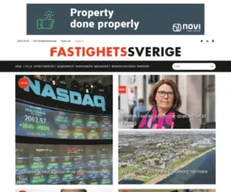 Fastighetssverige.se(Senaste nytt i fastighetsbranschen) Screenshot