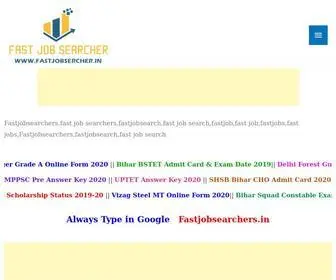 Fastjobsearchers.in(Fast Job) Screenshot