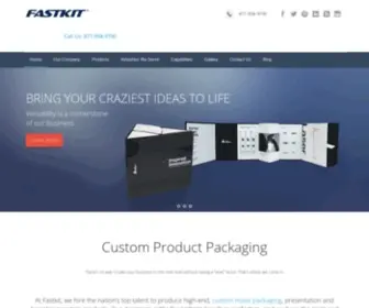 Fastkitpack.com(Custom Packaging Design) Screenshot