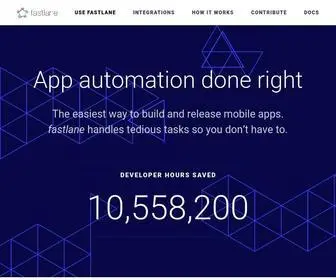Fastlane.tools(App automation done right) Screenshot