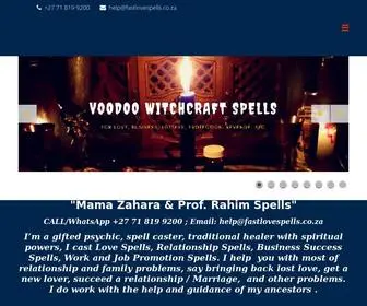 Fastlovespells.co.za(WELCOME MAMA ZAHARA) Screenshot