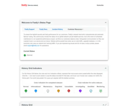 Fastlystatus.com(Fastlystatus) Screenshot