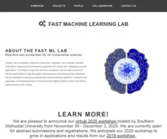 Fastmachinelearning.org(Fast Machine Learning Lab) Screenshot